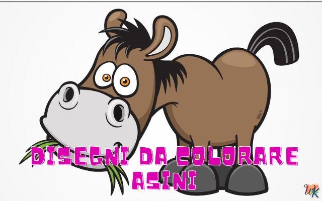 Asini 1 Disegni da colorare Asini