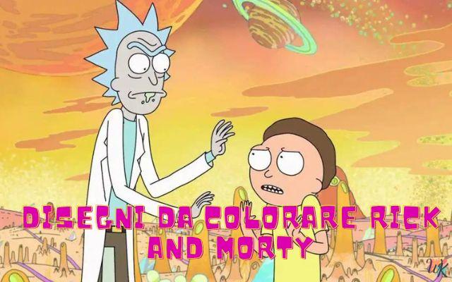 Disegni da colorare Rick and Morty