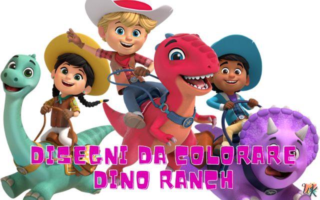 Disegni da colorare Dino Ranch