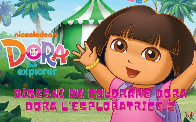 Disegni da colorare Dora l’esploratrice 2