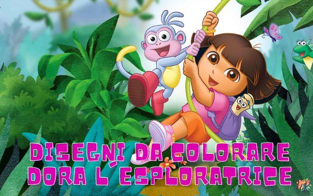 Dora l'esploratrice 1 Disegni da colorare Dora l’esploratrice