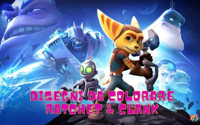 Ratchet and Clank 1 Disegni da colorare Ratchet and Clank