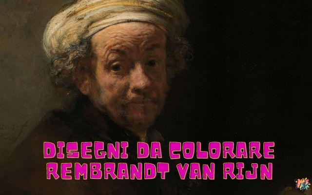 Rembrandt van Rijn 1 Disegni da colorare Rembrandt van Rijn