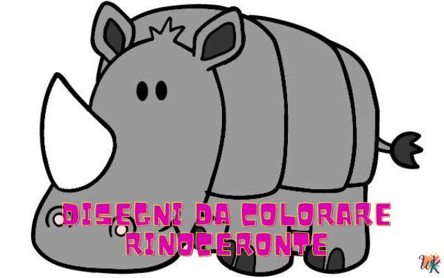 Disegni da colorare Rinoceronte