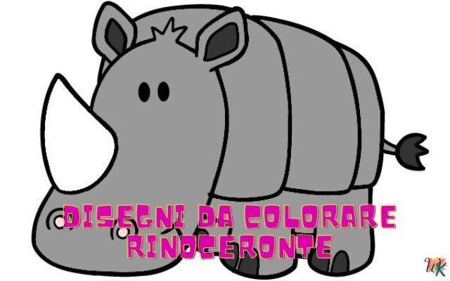 Rinoceronte 1 Disegni da colorare Rinoceronte