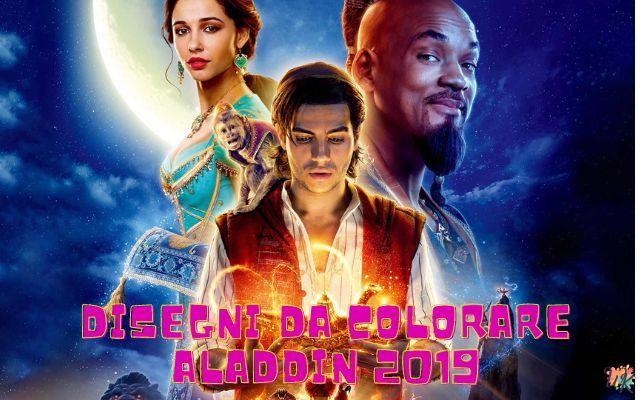 Disegni da colorare Aladdin 2019