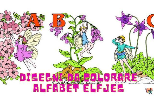 Alfabet Elfjes 1 Disegni da colorare Alfabet Elfjes