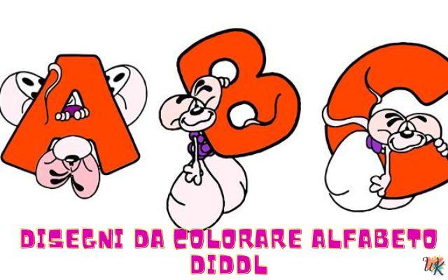 Alfabeto Diddl 1 Disegni da colorare Alfabeto Diddl