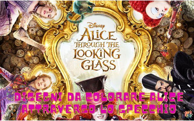 Alice attraverso lo specchio 1 Disegni da colorare Alice attraverso lo specchio