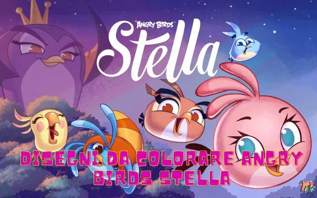 Angry Birds Stella 1 Disegni da colorare Angry Birds Stella