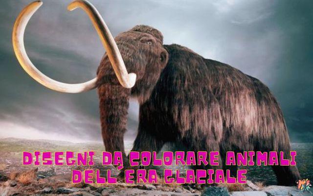 Animali dell'era Glaciale 1 Disegni da colorare Animali dell’era Glaciale