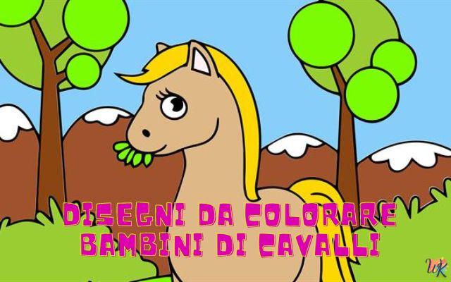 Bambini di cavalli 1 Disegni da colorare Bambini di cavalli
