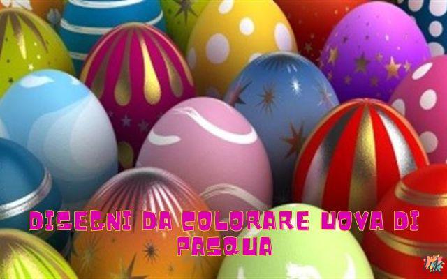 Disegni da colorare Uova di Pasqua