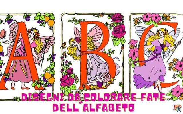 Fate dell'alfabeto 1 Disegni da colorare Fate dell’alfabeto