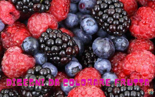 Frutta 1 Disegni da colorare Frutta