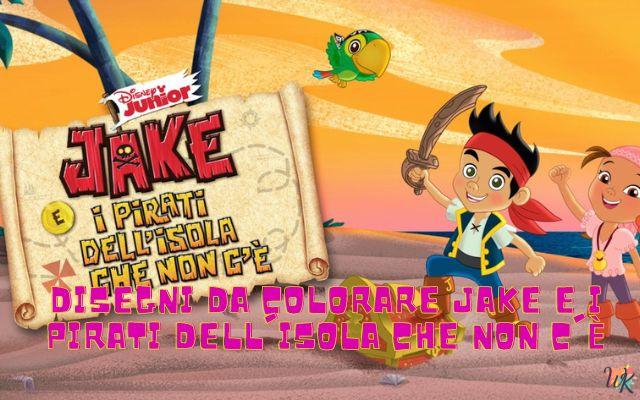 Jake e i pirati dell'Isola che non c'è 1 Disegni da colorare Jake e i pirati dell’Isola che non c’è