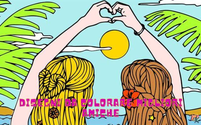 Migliori Amiche 1 Disegni da colorare Migliori Amiche