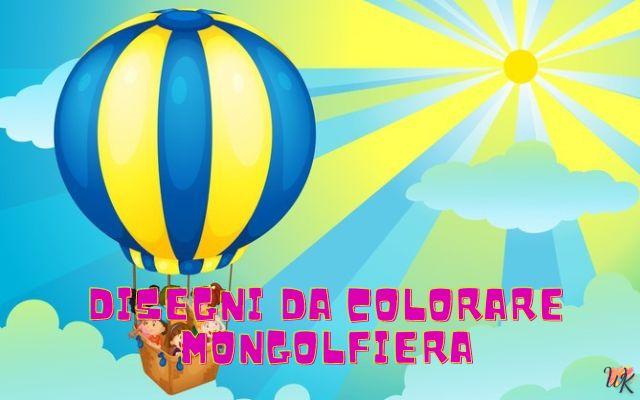 Mongolfiera 1 Disegni da colorare Mongolfiera