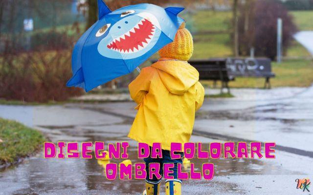 Ombrello 1 Disegni da colorare Ombrello