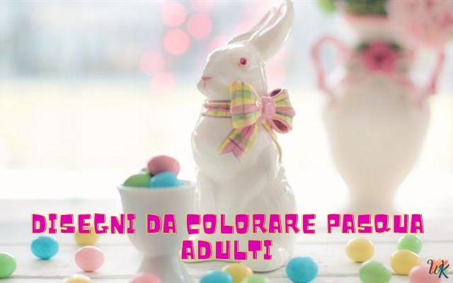 Disegni da colorare Pasqua adulti