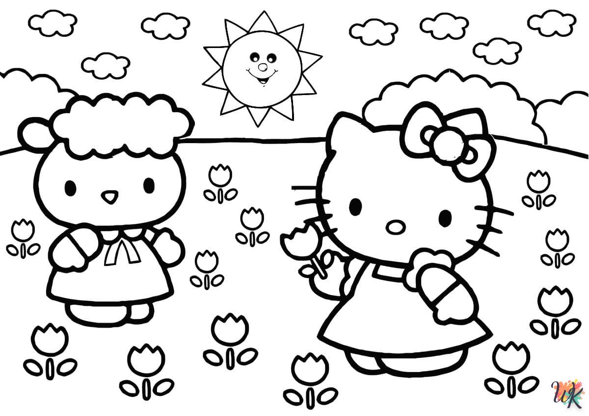 Disegni da Colorare Hello Kitty 11