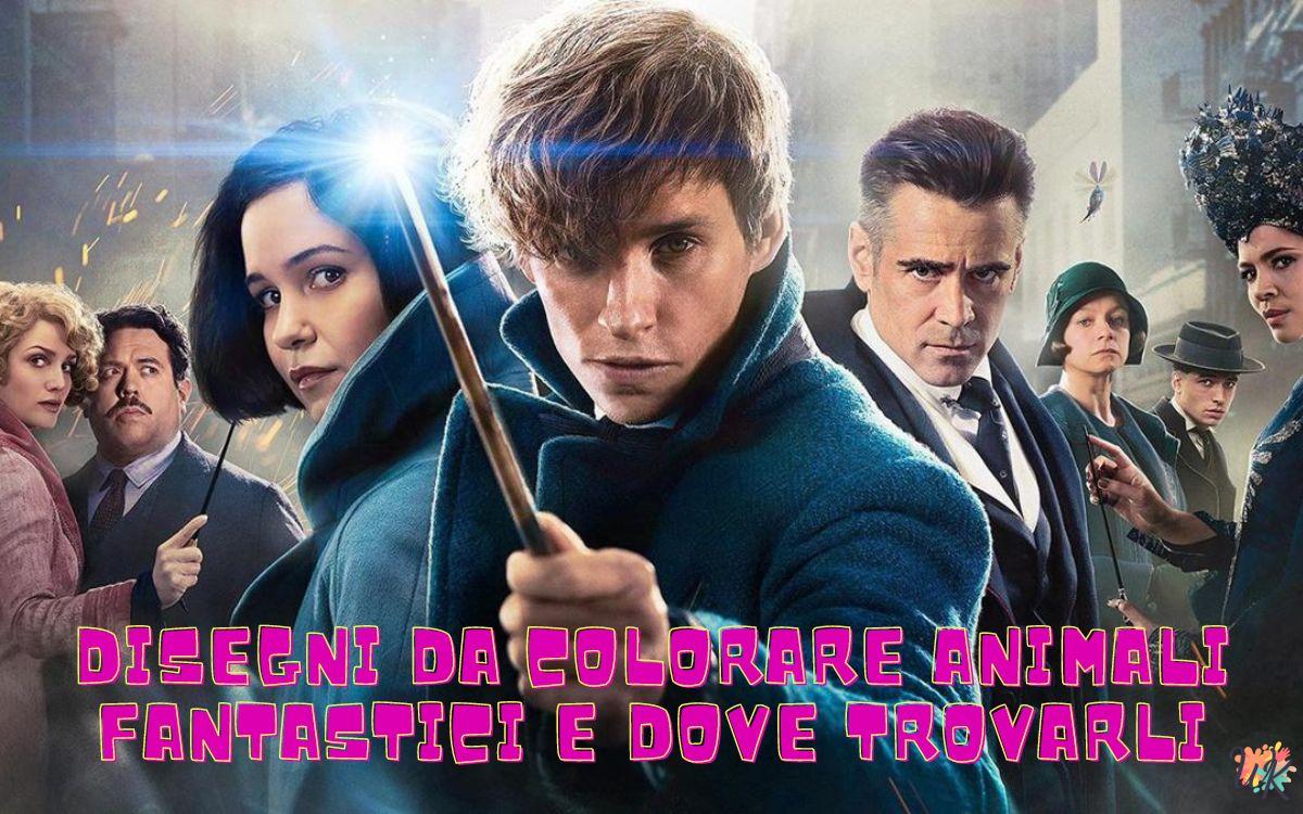 Animali fantastici e dove trovarli 1 Disegni da colorare Animali fantastici e dove trovarli