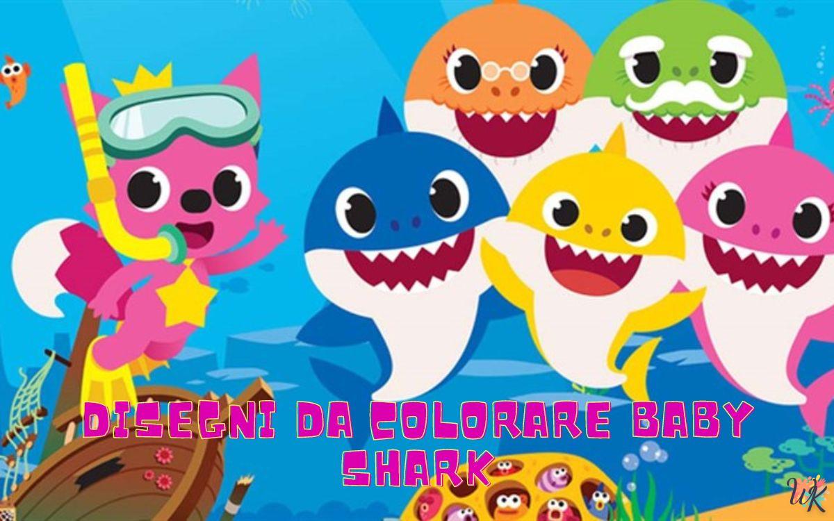 Disegni da colorare Baby Shark