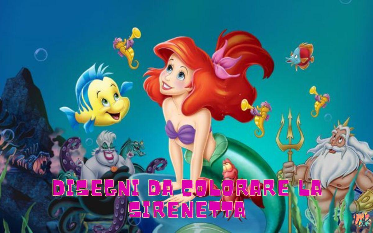 La sirenetta 1 Disegni da colorare La sirenetta