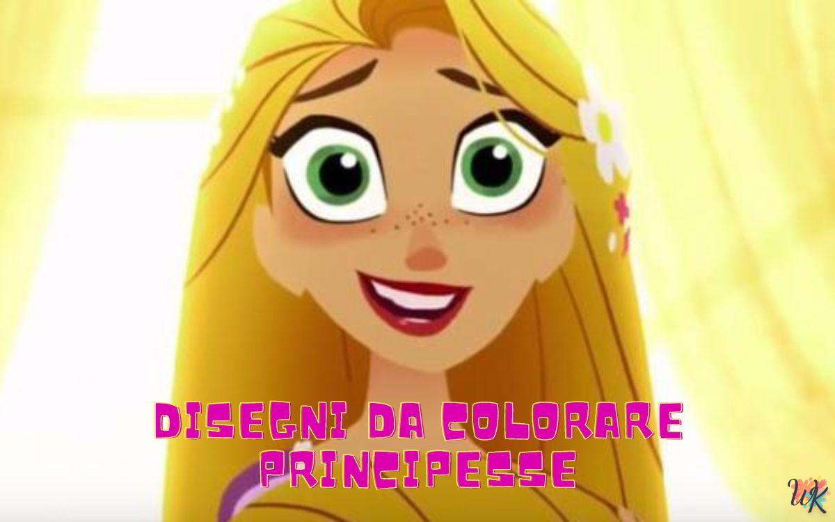 Principesse 1 Disegni da colorare Principesse