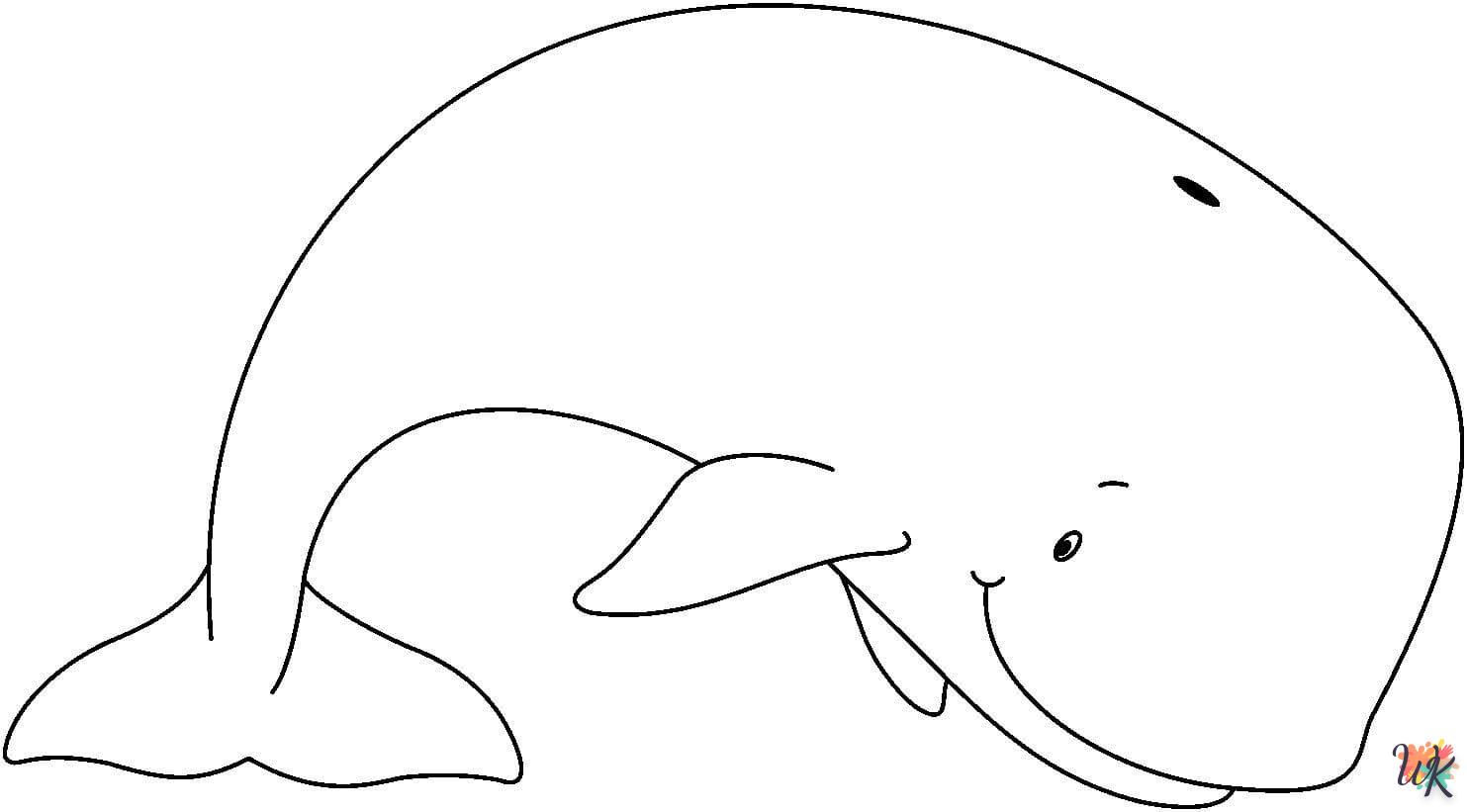 Disegni da Colorare Balena 26