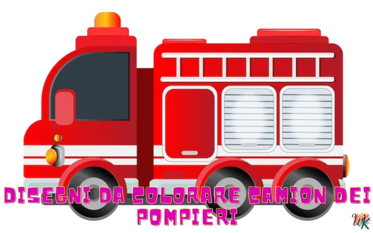 Camion dei pompieri 1 Disegni da colorare Camion dei pompieri