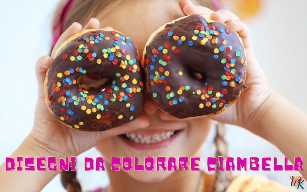 Ciambella 1 Disegni da colorare Ciambella