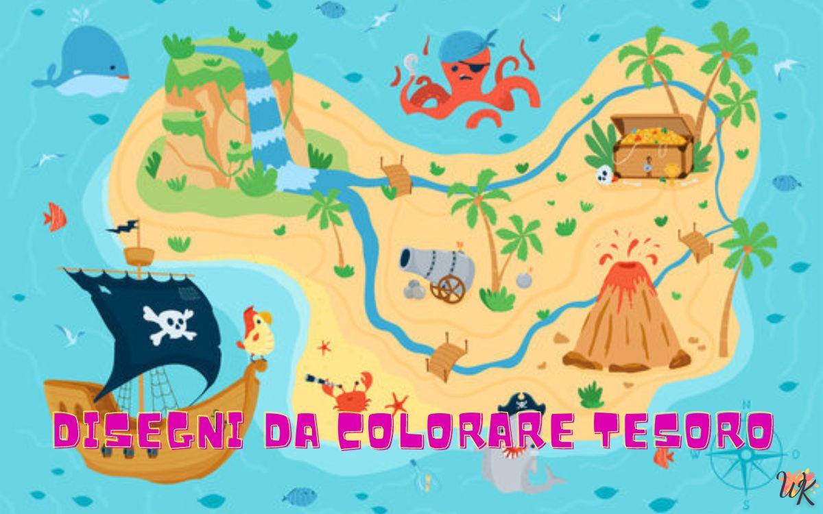 Mappe del tesoro 1 Disegni da colorare Mappe del tesoro