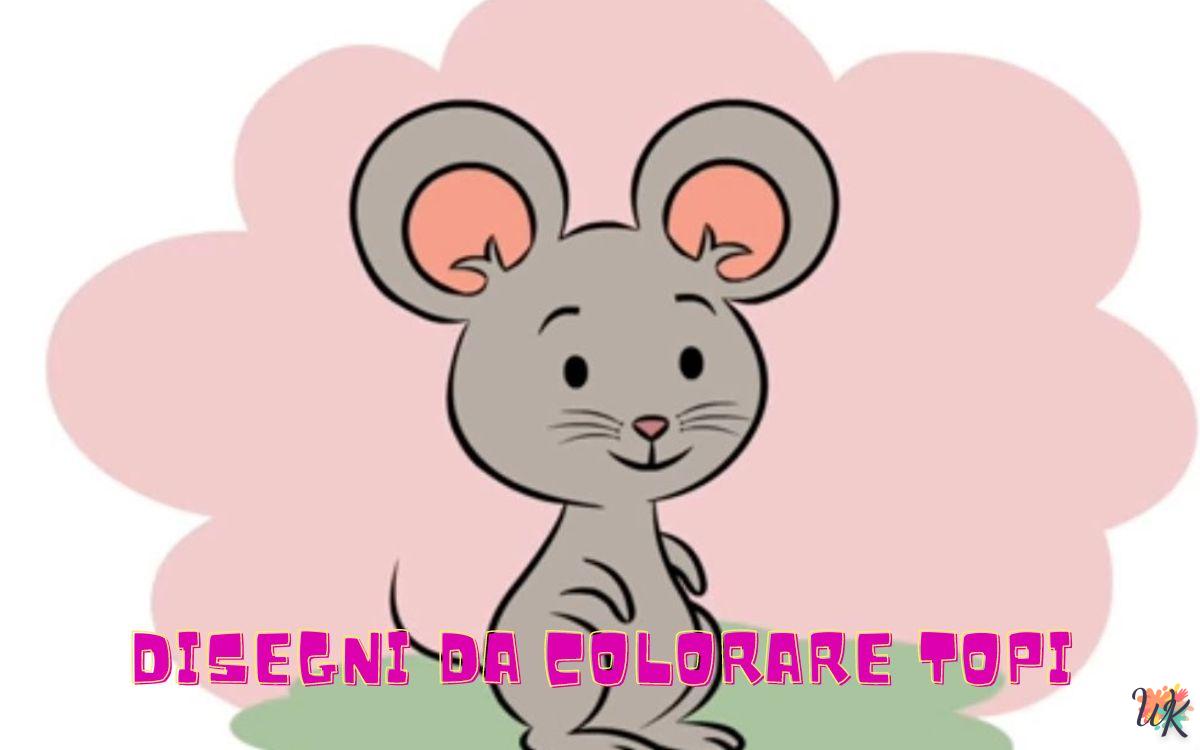 Topi 1 Disegni da colorare Topi
