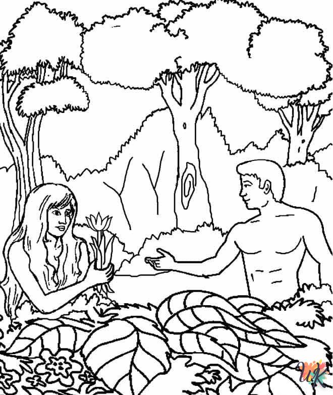 Disegni da Colorare Adamo ed Eva 49
