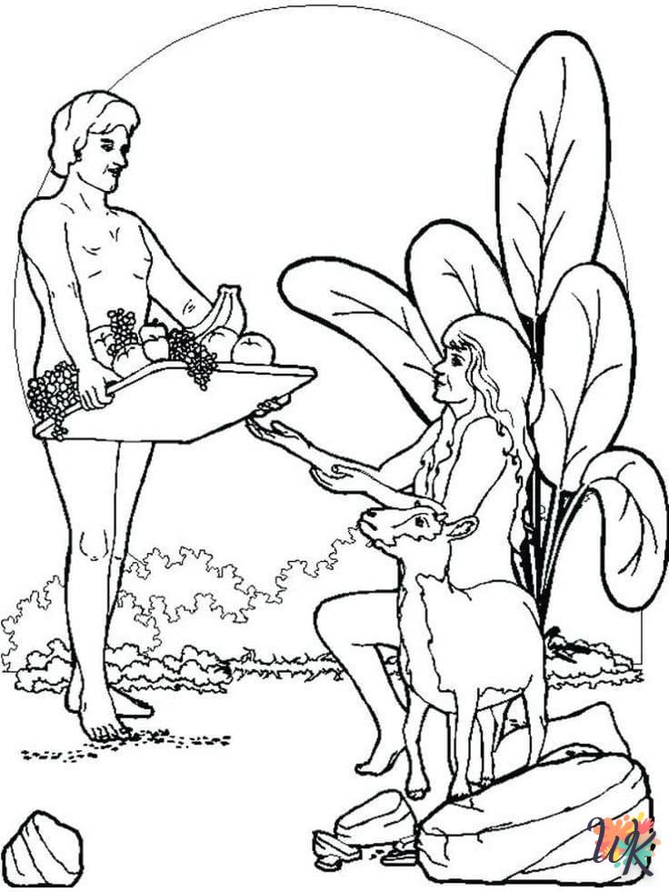 Disegni da Colorare Adamo ed Eva 56