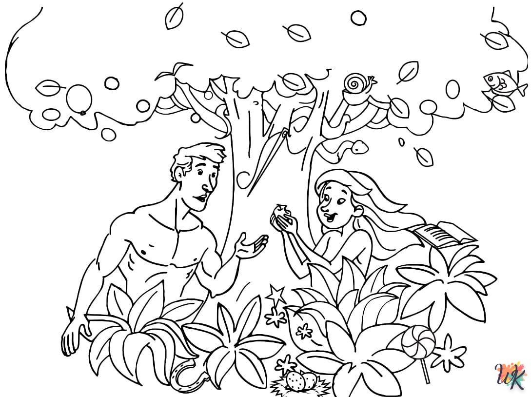 Disegni da Colorare Adamo ed Eva 97