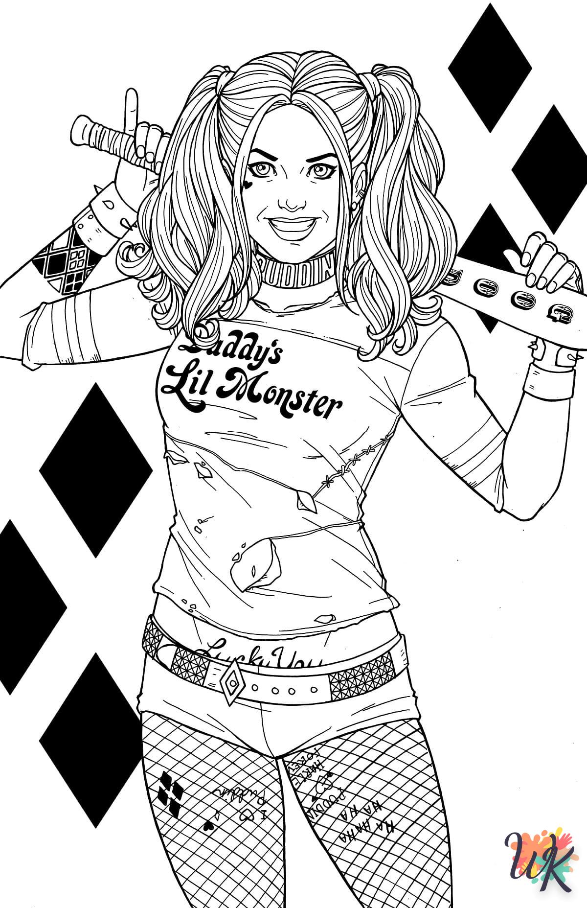 Disegni da Colorare Harley Quinn 22