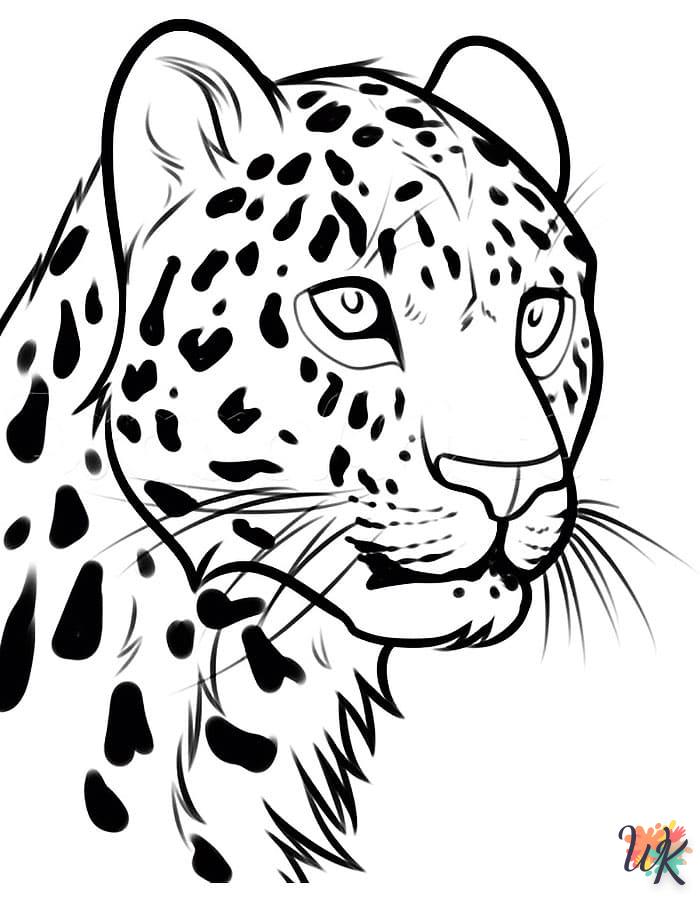 Disegni da Colorare Leopardo 1