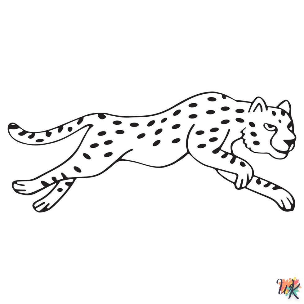 Disegni da Colorare Leopardo 10