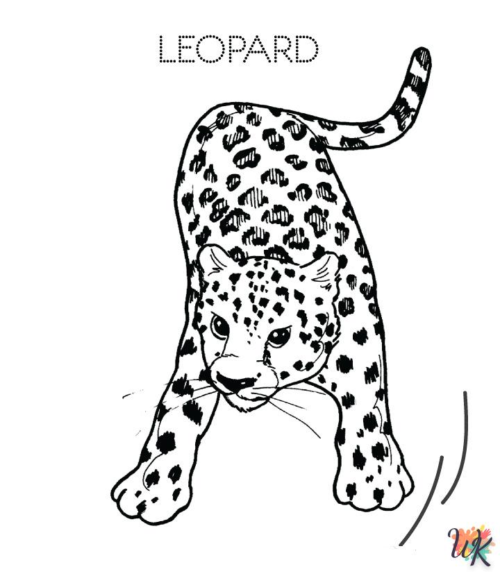 Disegni da Colorare Leopardo 12