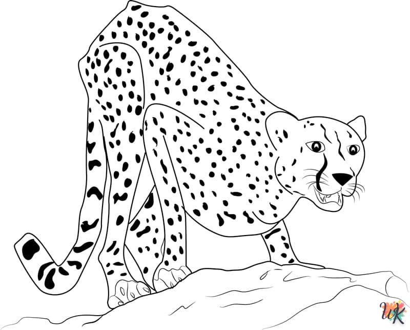 Disegni da Colorare Leopardo 15