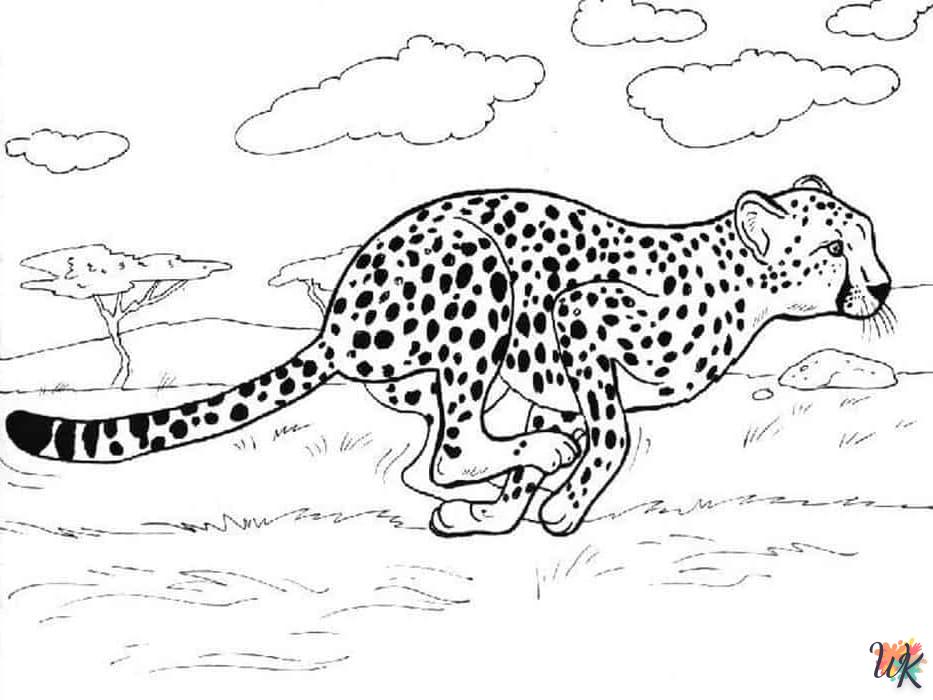 Disegni da Colorare Leopardo 16