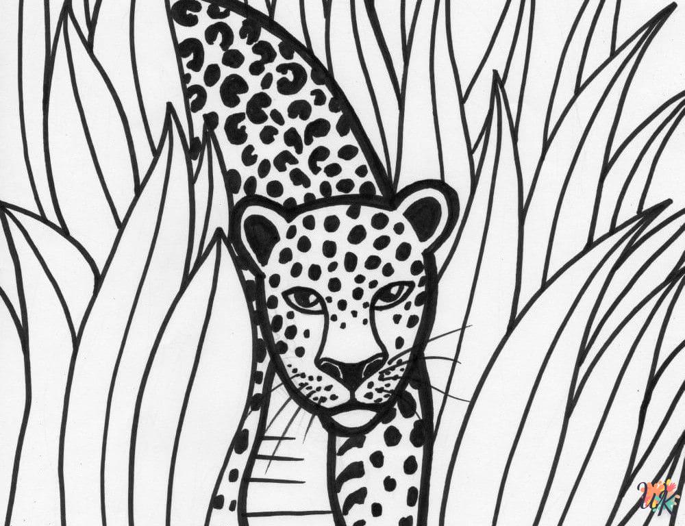 Disegni da Colorare Leopardo 20