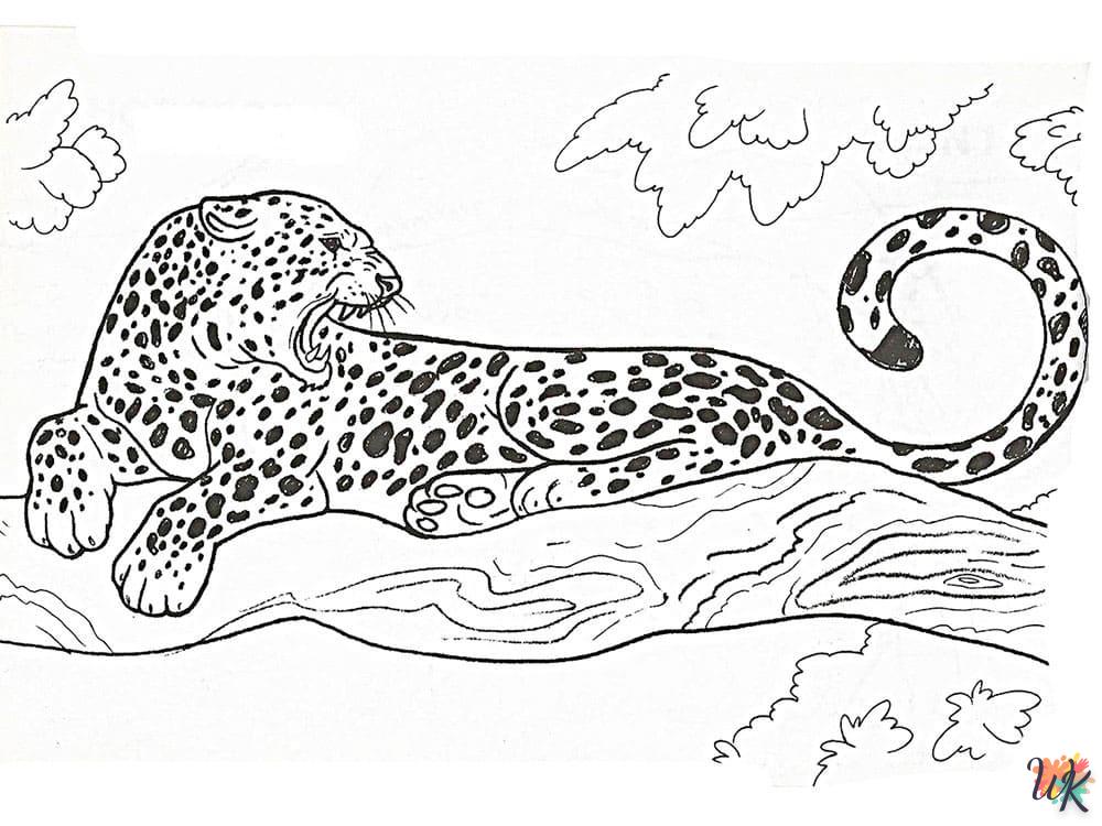 Disegni da Colorare Leopardo 21
