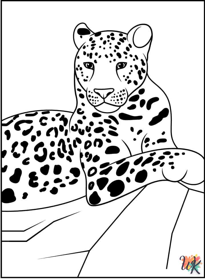 Disegni da Colorare Leopardo 24