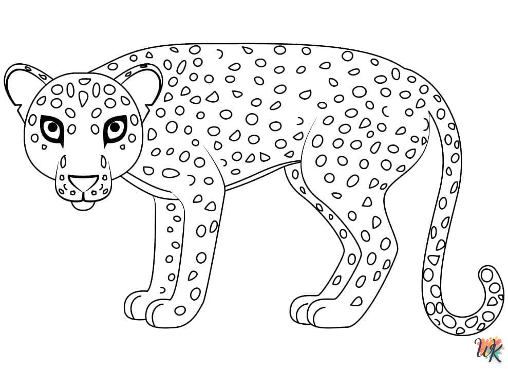 Disegni da Colorare Leopardo 25