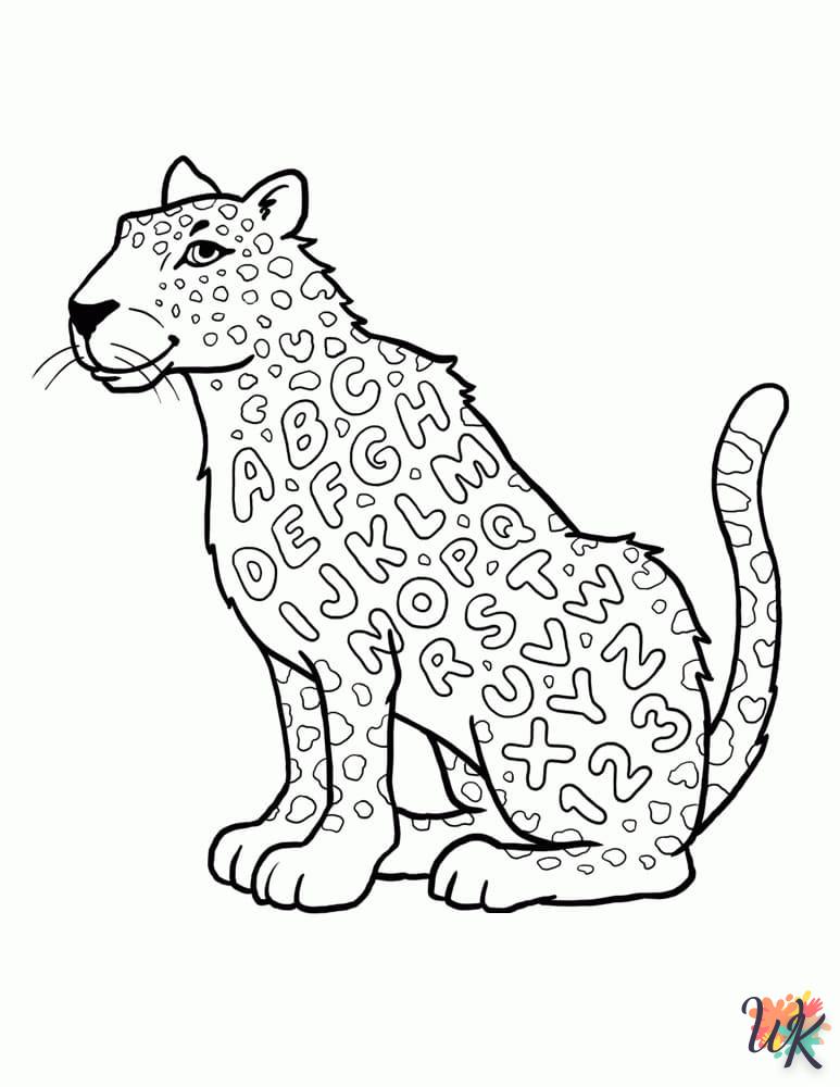 Disegni da Colorare Leopardo 26