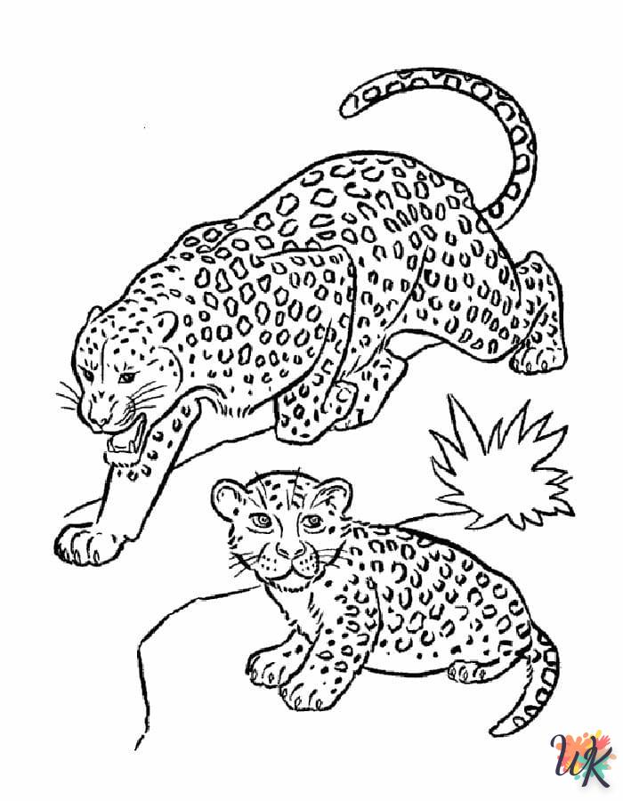 Disegni da Colorare Leopardo 29