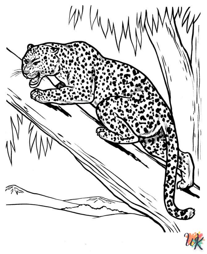 Disegni da Colorare Leopardo 32